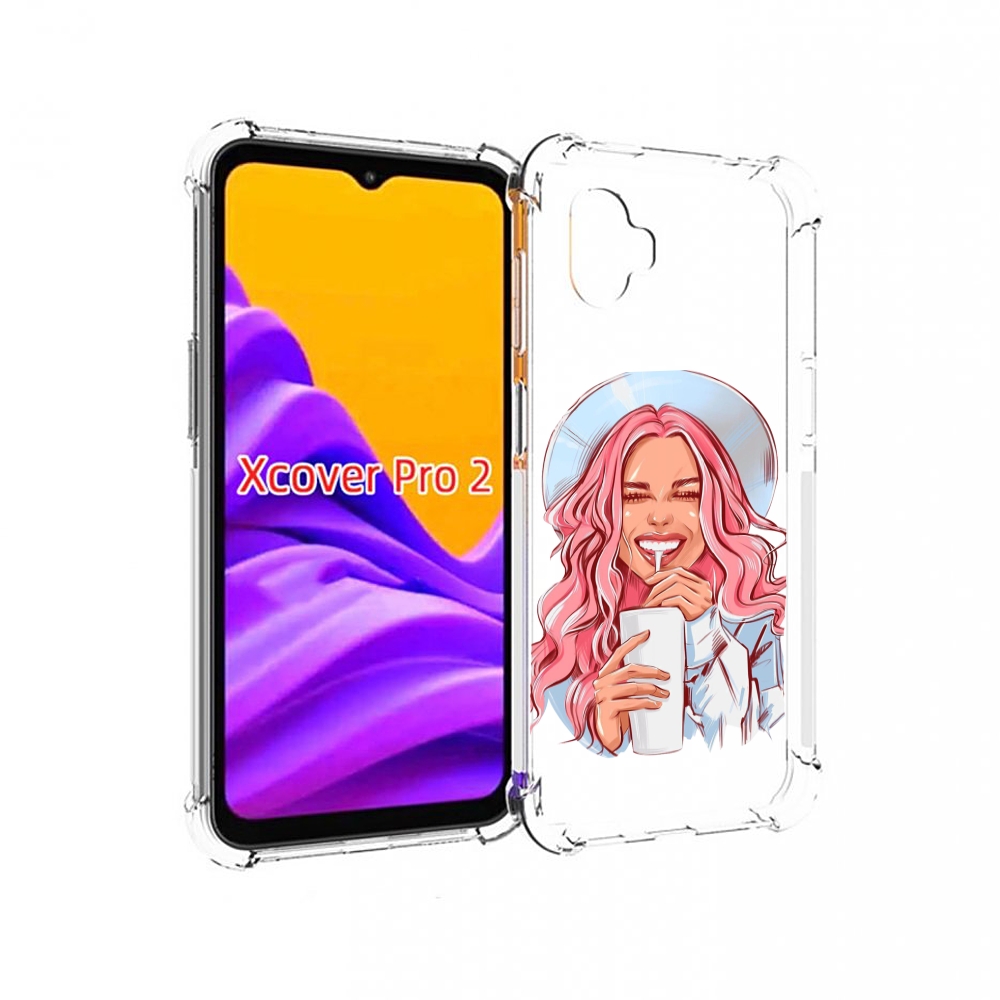 

Чехол MyPads веселая-девушка-модель женский для Samsung Galaxy Xcover Pro 2, Прозрачный, Tocco