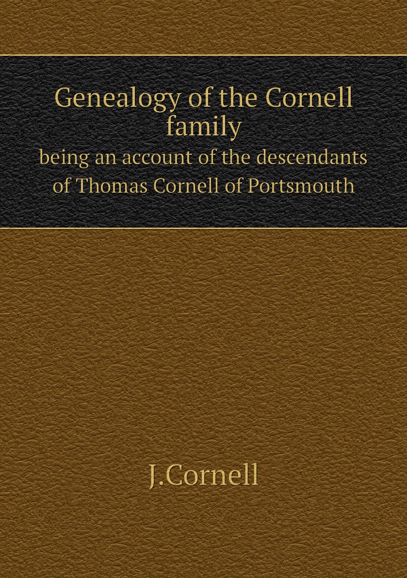 

Genealogy of the Cornell family