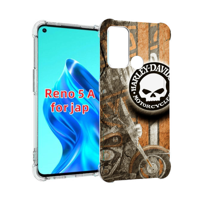 

Чехол MyPads харлеи девидсон для Oppo Reno 5A, Прозрачный, Tocco