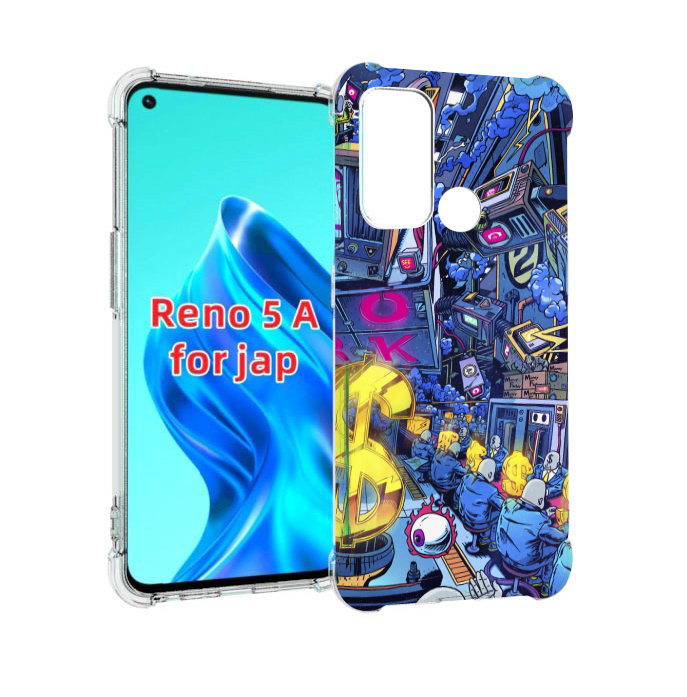 

Чехол MyPads футуристичная картинка для Oppo Reno 5A, Прозрачный, Tocco