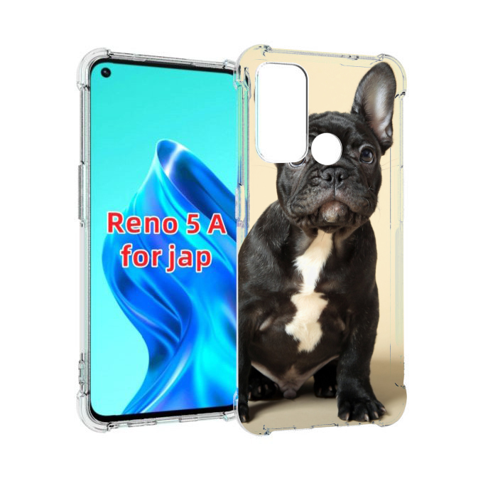 

Чехол MyPads французскии бульдог для Oppo Reno 5A, Прозрачный, Tocco