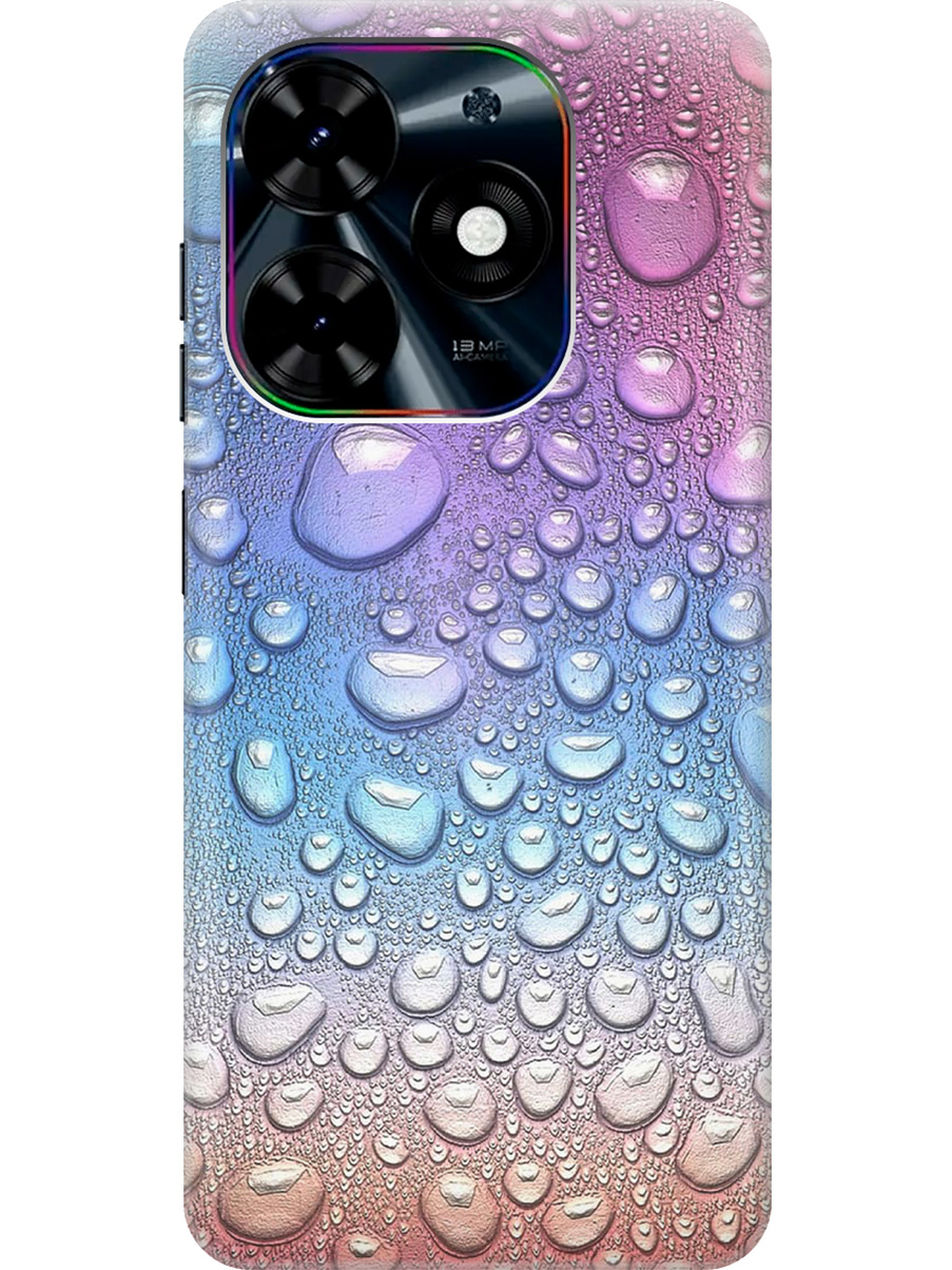 

Чехол на Tecno Pop 8 / Spark Go 2024 / Spark 20 / 20C "Множество капель", Синий;фиолетовый, 20011863