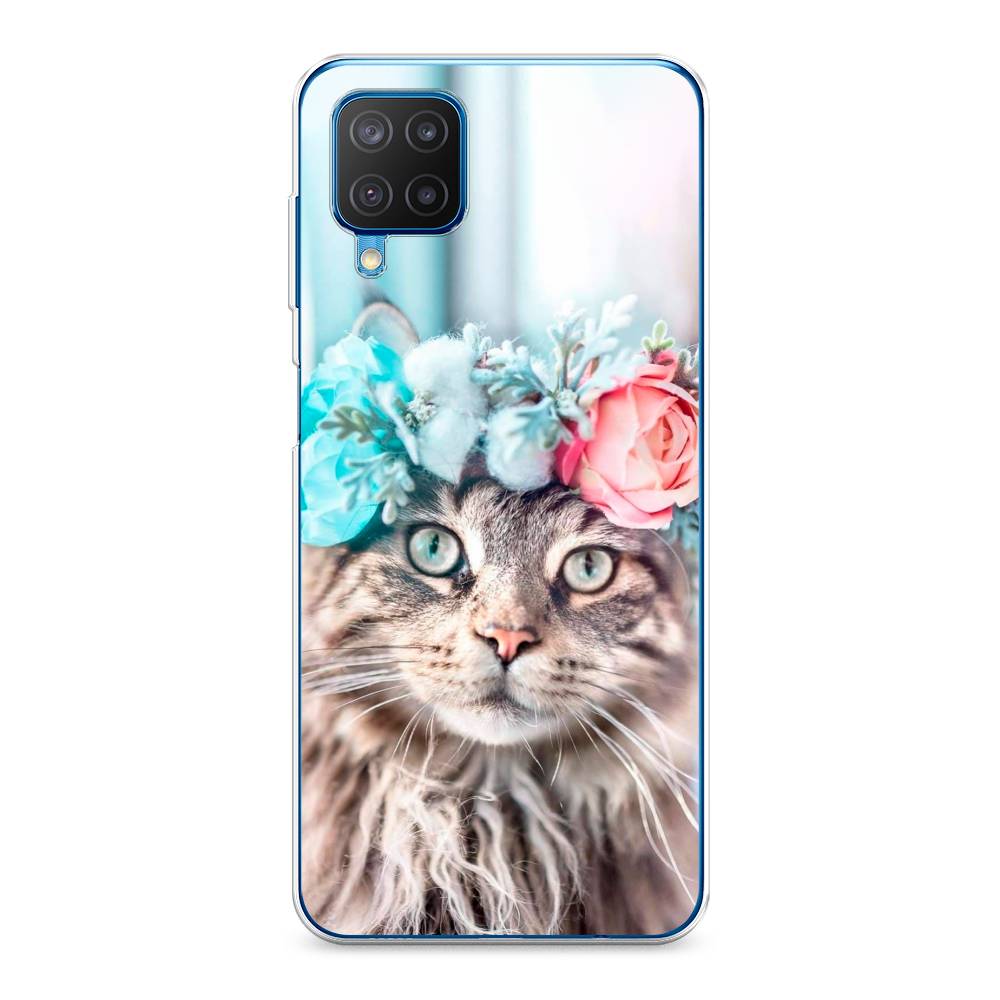 

Чехол Awog на Samsung Galaxy M12 / Самсунг M12 "Кот в венке", Разноцветный, 2102650-2
