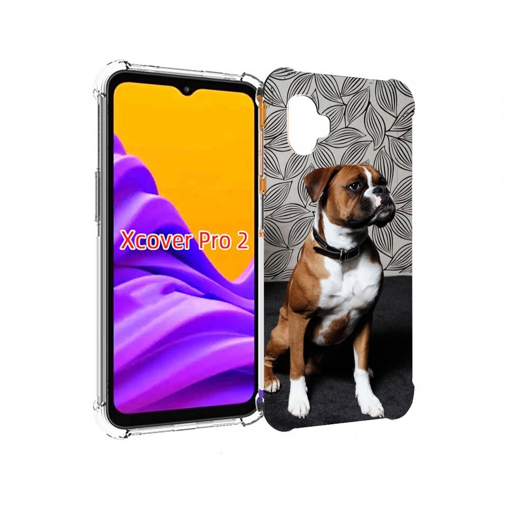 фото Чехол mypads боксер собака для samsung galaxy xcover pro 2