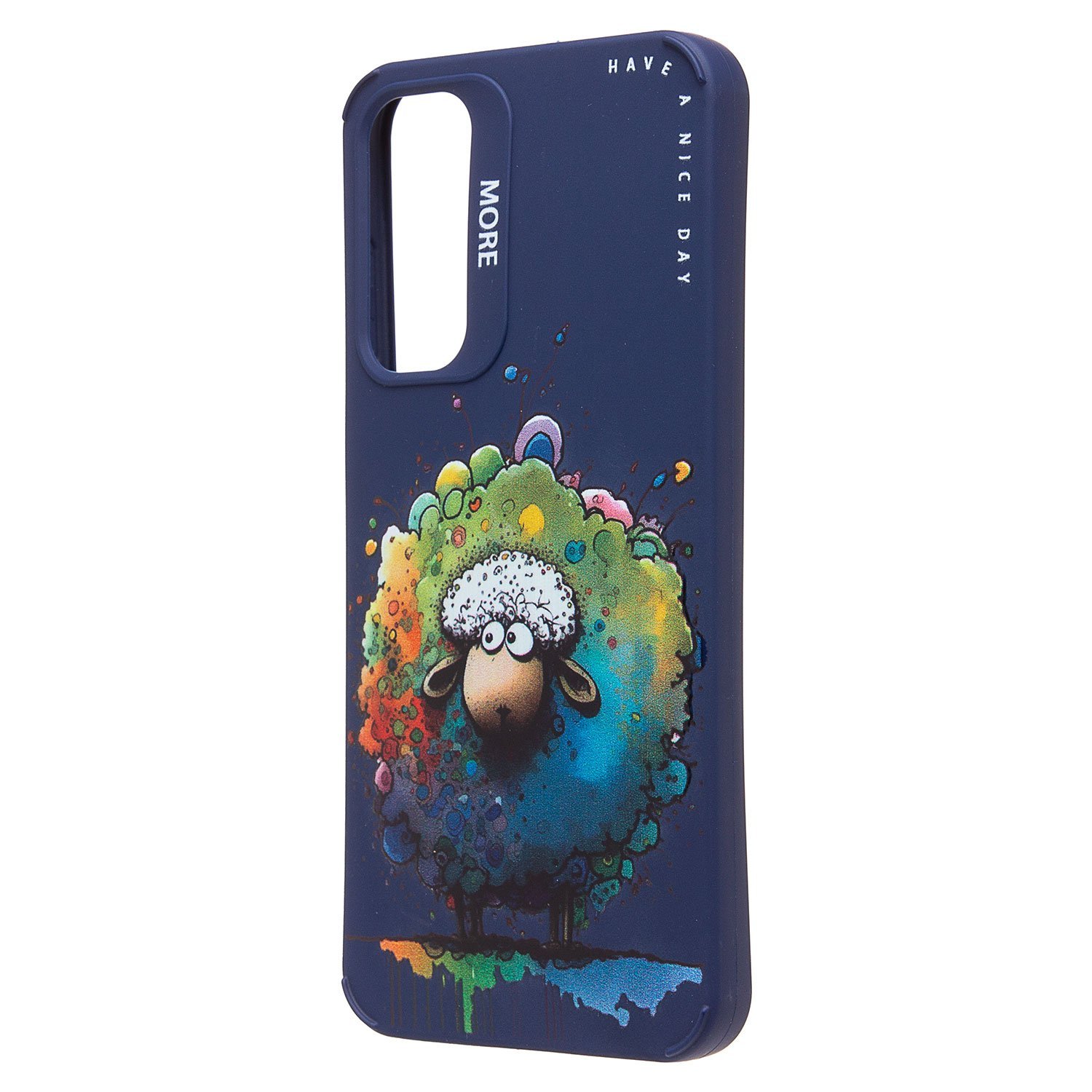 

Чехол для Samsung SM-A256E (Galaxy A25 5G) силиконовый (рис. 335/овечка), Синий