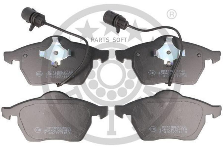 

OPTIMAL Колодки тормозные дисковые комплект AUDI: 100 (4A C4) 100 Avant (4A C4) A6 (4