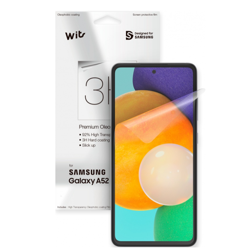 Пленка защитная WITS Samsung Galaxy A52 GP-TFA526WSATR прозрачная 495₽