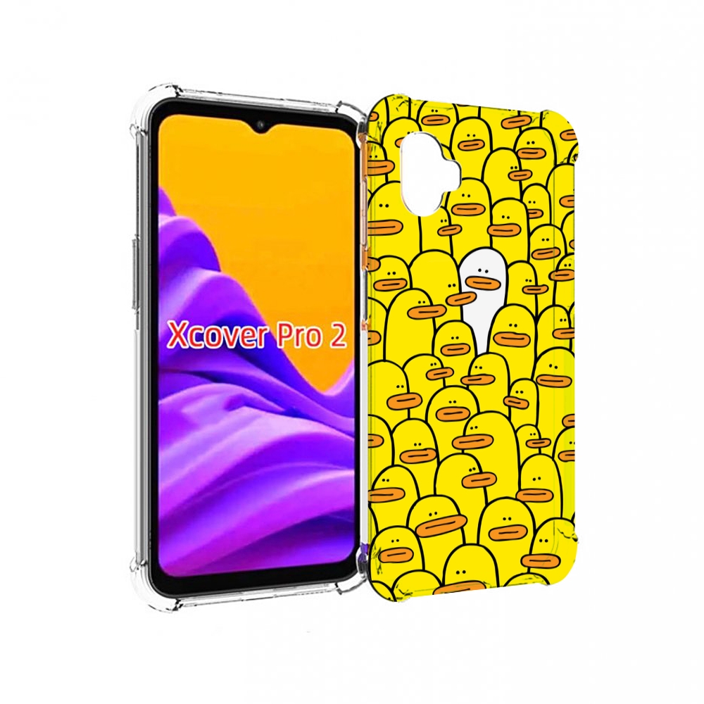 

Чехол MyPads белый среди желтых для Samsung Galaxy Xcover Pro 2, Прозрачный, Tocco