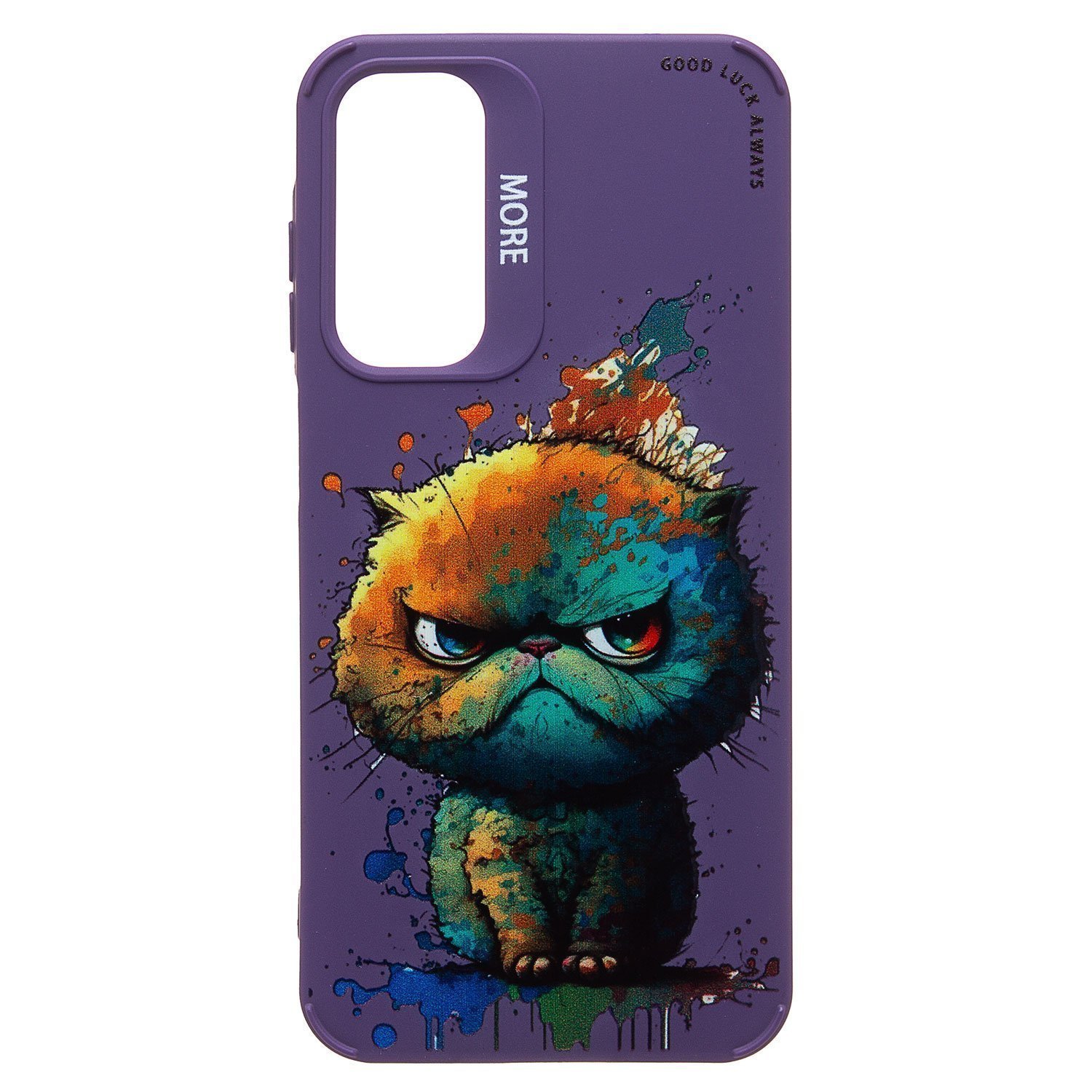 

Чехол для Samsung SM-A256E (Galaxy A25 5G) силиконовый (рис. 335/кот) <фиолетовый>