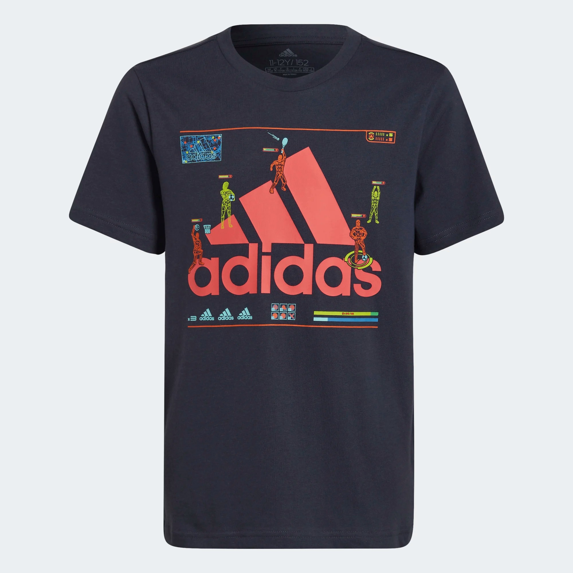 

Футболка детская Adidas HA4057 цв. синий р. 128, HA4057