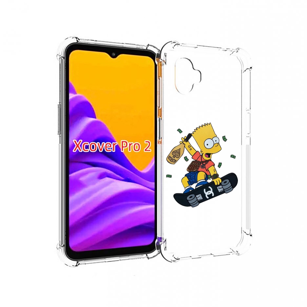 

Чехол MyPads барт-скейтер детский для Samsung Galaxy Xcover Pro 2, Прозрачный, Tocco