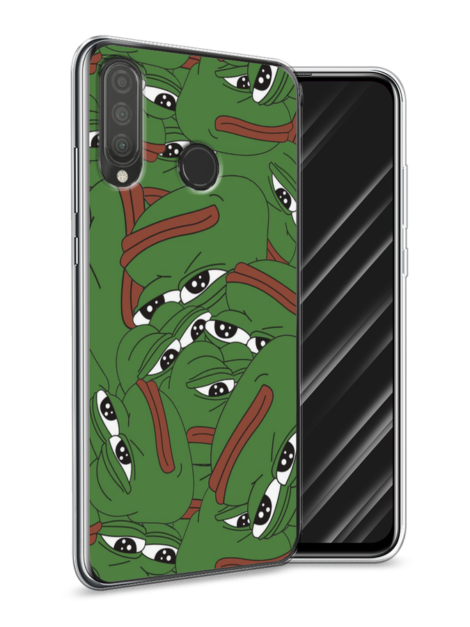 

Чехол Awog на Huawei P30 Lite "Печальный frog", Зеленый;белый, 67950-9
