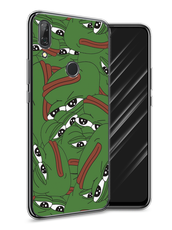 

Чехол Awog на Huawei P Smart Z "Печальный frog", Зеленый;белый, 69450-9