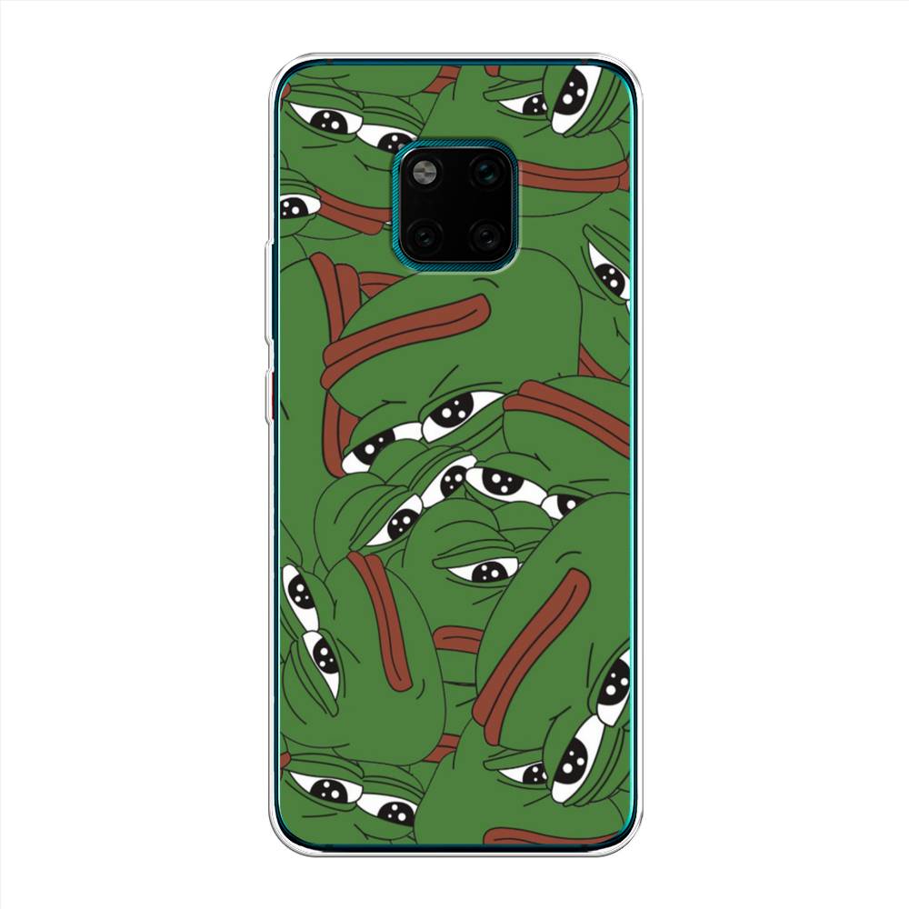 

Чехол Awog на Huawei Mate 20 Pro "Печальный frog", Зеленый;белый, 67050-9