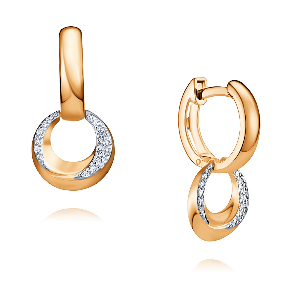 

Серьги из красного золота с бриллиантом ADAMAS 24038218/01-А50Д-41, 24038218/01-А50Д-41