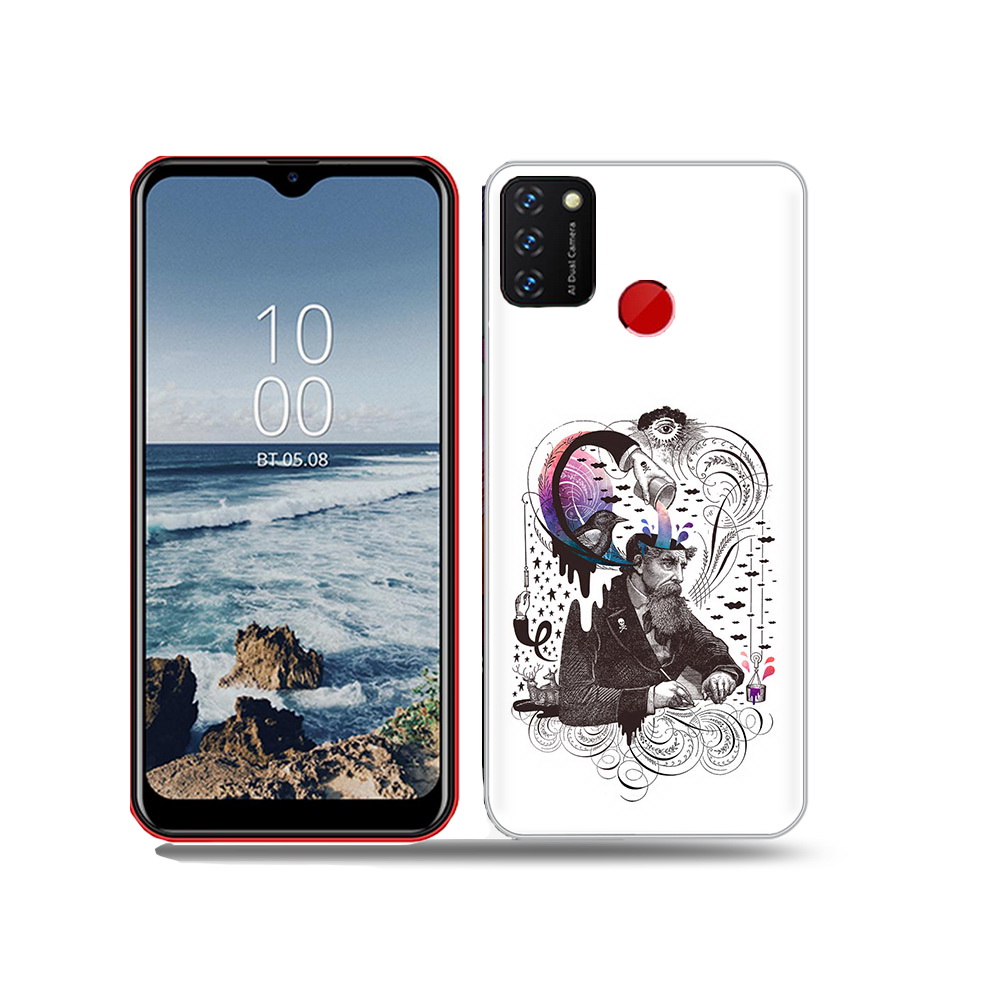 

Чехол MyPads Tocco для BQ 6631G Surf абстракция думающий мужчина, Прозрачный, Tocco