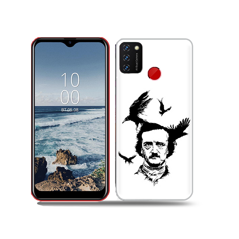 

Чехол MyPads Tocco для BQ 6631G Surf Эдгар Аллан черно белый, Прозрачный, Tocco