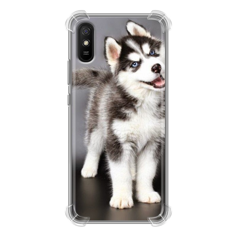 фото Дизайнерский силиконовый с усиленными углами чехол для xiaomi redmi 9a щенки 100gadgets