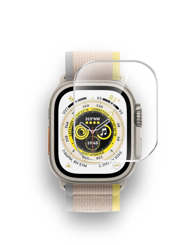 Гибридное защитное стекло Brozo на Apple Watch Ultra (49mm)