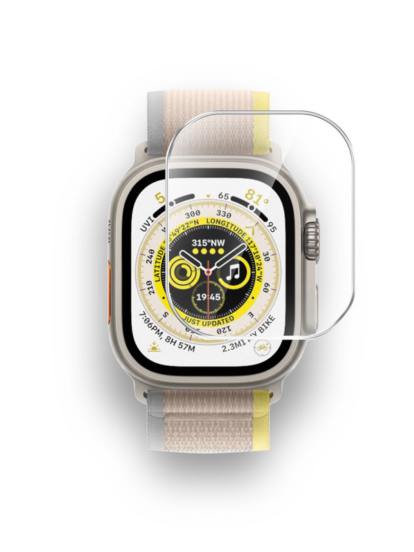 Защитная плёнка Brozo на Apple Watch Ultra (49mm), гидрогелевая, прозрачная