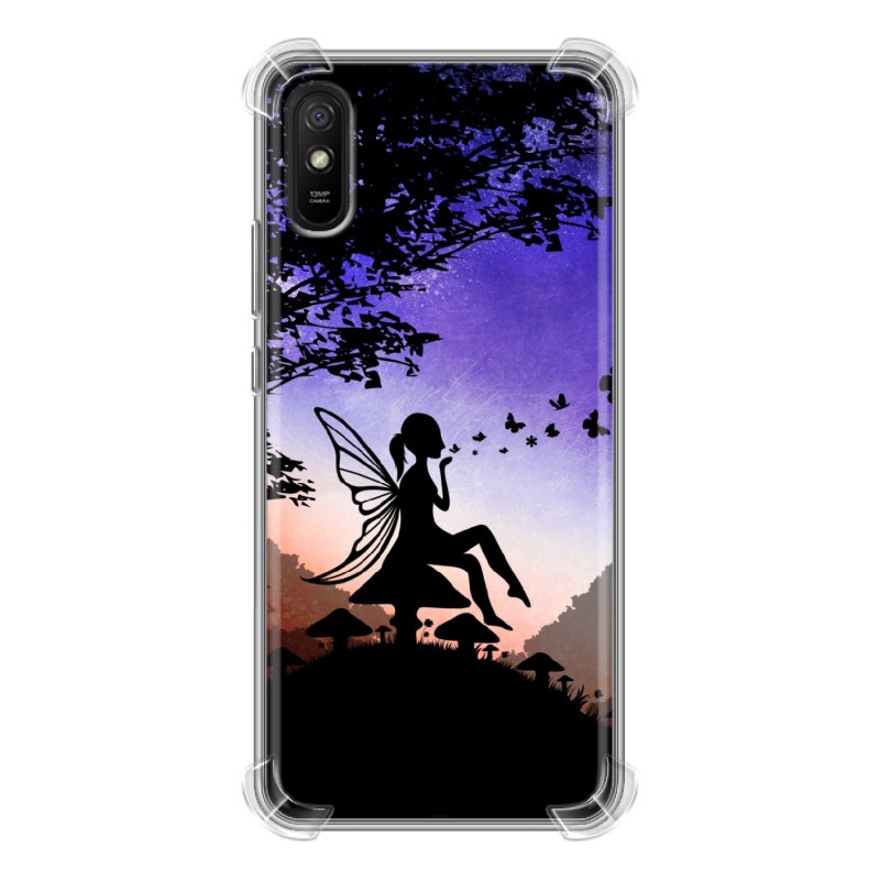 фото Силиконовый с усиленными углами чехол для xiaomi redmi 9a фантастические силуэты 100gadgets