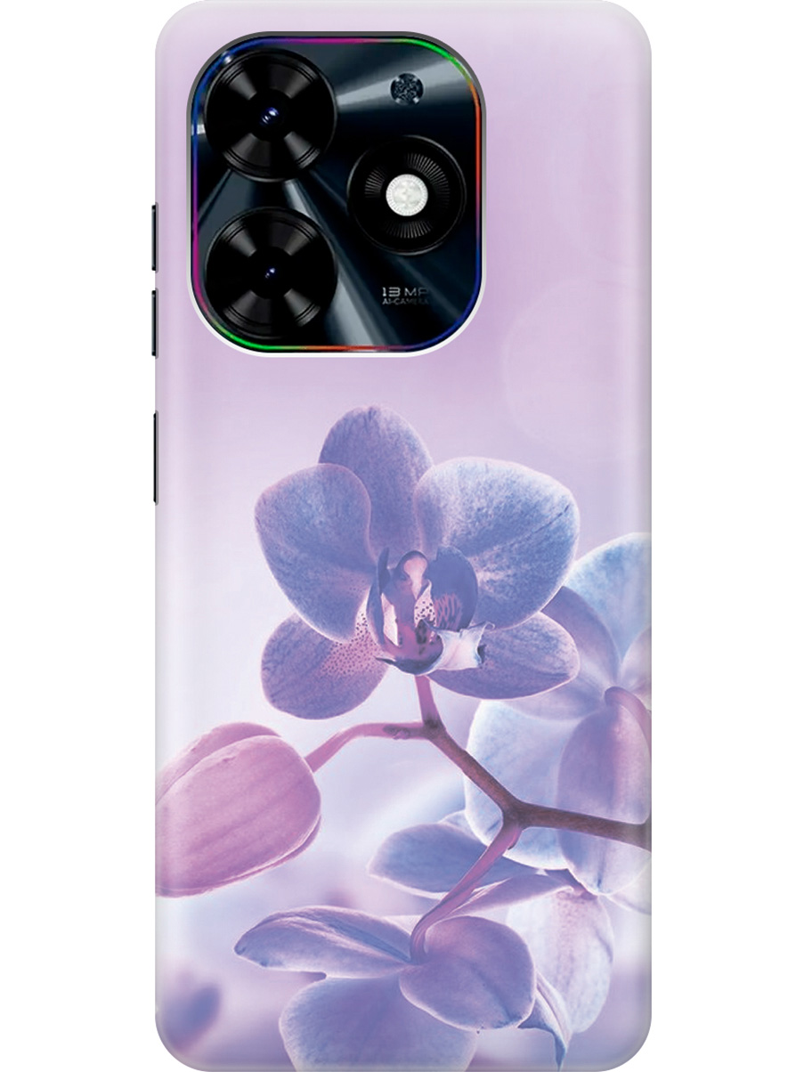 

Чехол на Tecno Pop 8 / Spark Go 2024 / Spark 20 / 20C "Лиловые орхидеи", Голубой;фиолетовый, 20011863