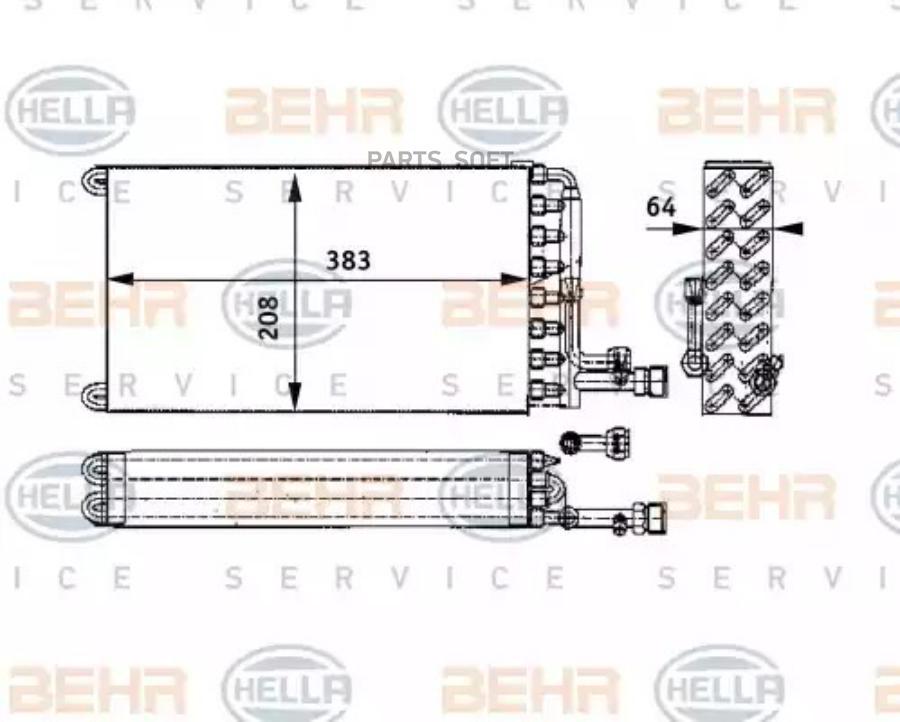 

Испаритель, Кондиционер Volvo F10, F12, F16