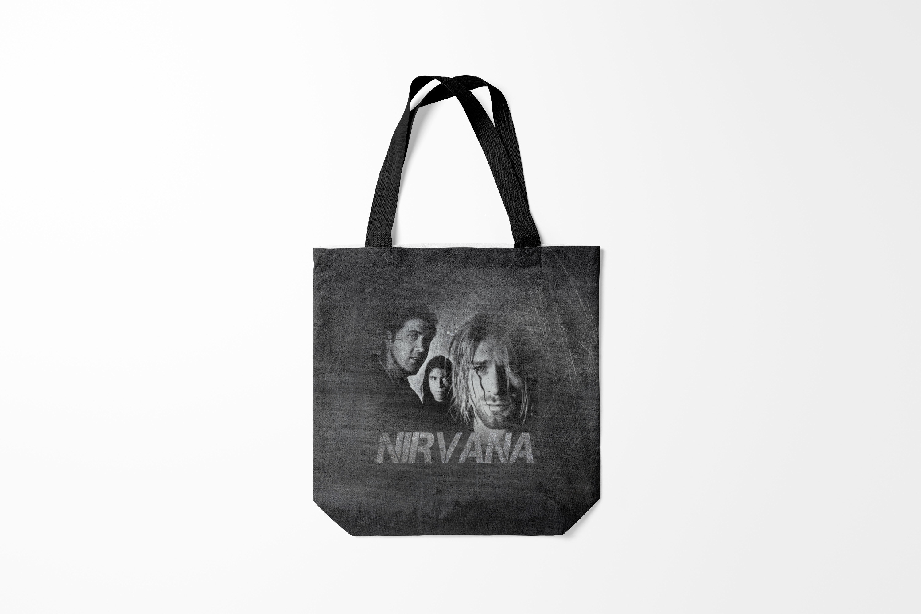 

Сумка шoппер унисекс Burnettie Nirvana Нирвана, черный, Nirvana Нирвана