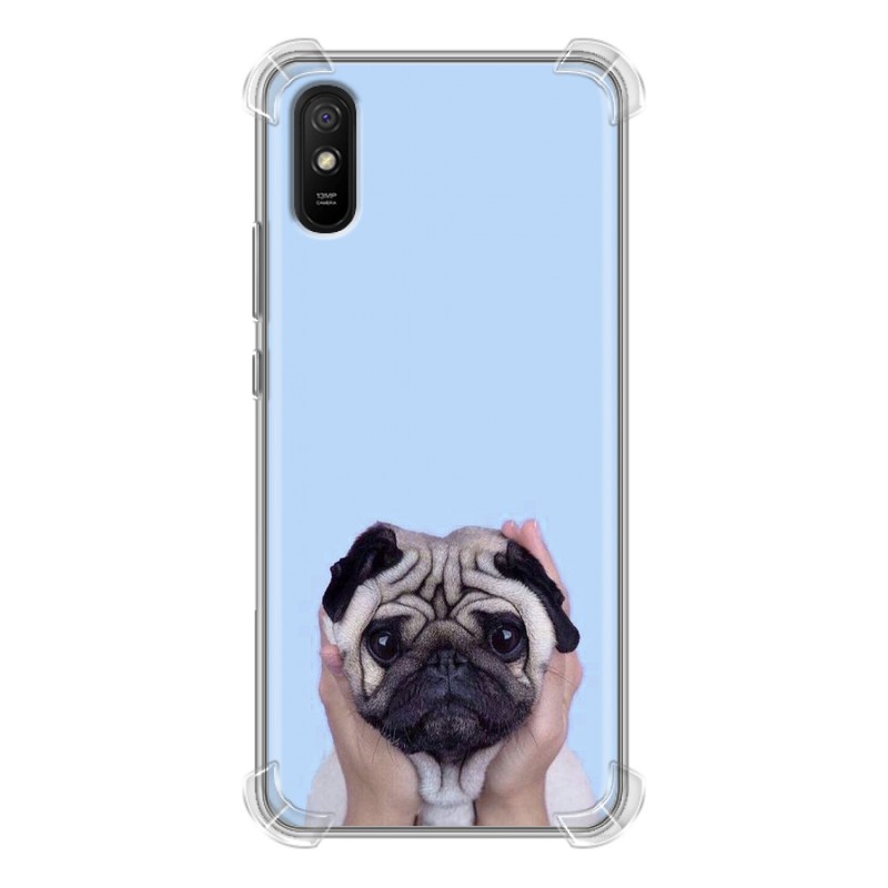 

Дизайнерский силиконовый с усиленными углами чехол для Xiaomi RedMi 9A Мопс