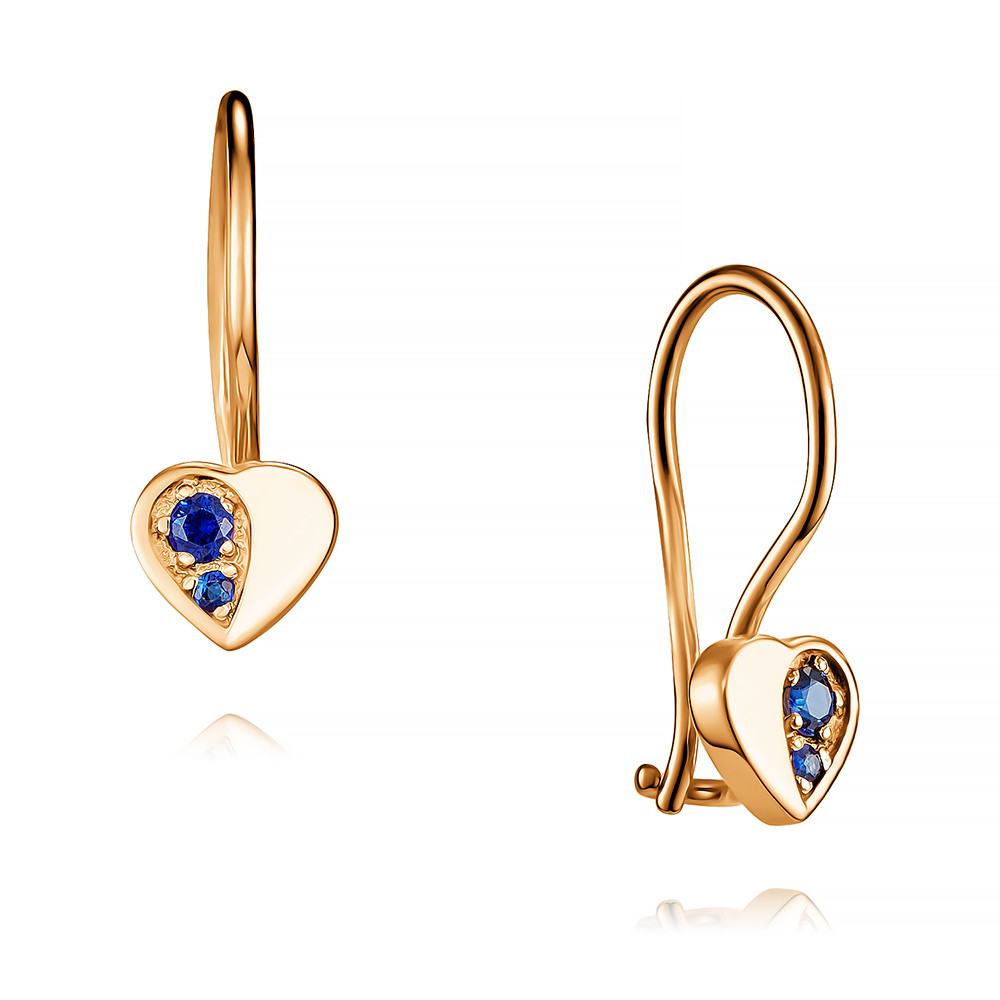 

Серьги из красного золота с сапфиром ADAMAS 2416701-А500-542, 2416701-А500-542