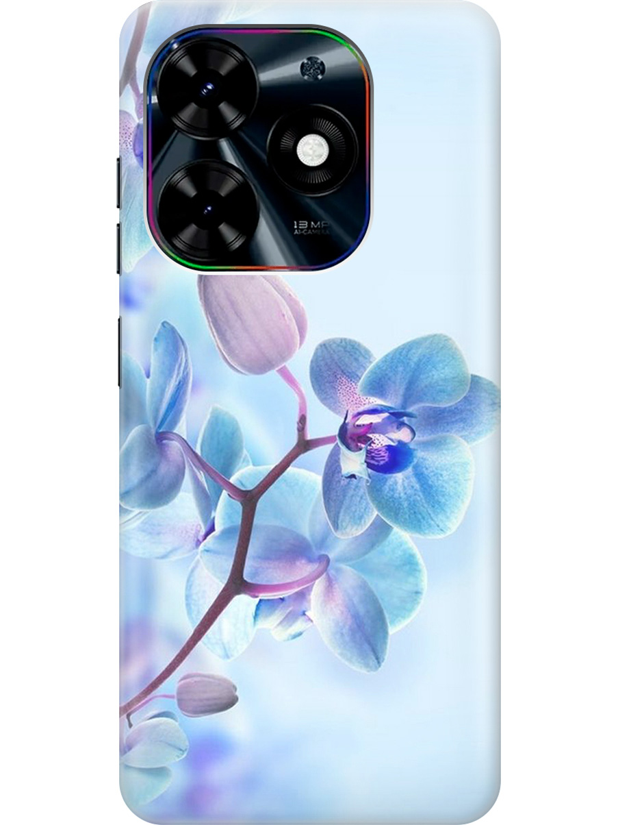 

Чехол на Tecno Pop 8 / Spark Go 2024 / Spark 20 / 20C "Синий цветок на синем", Голубой;синий;фиолетовый, 20011863