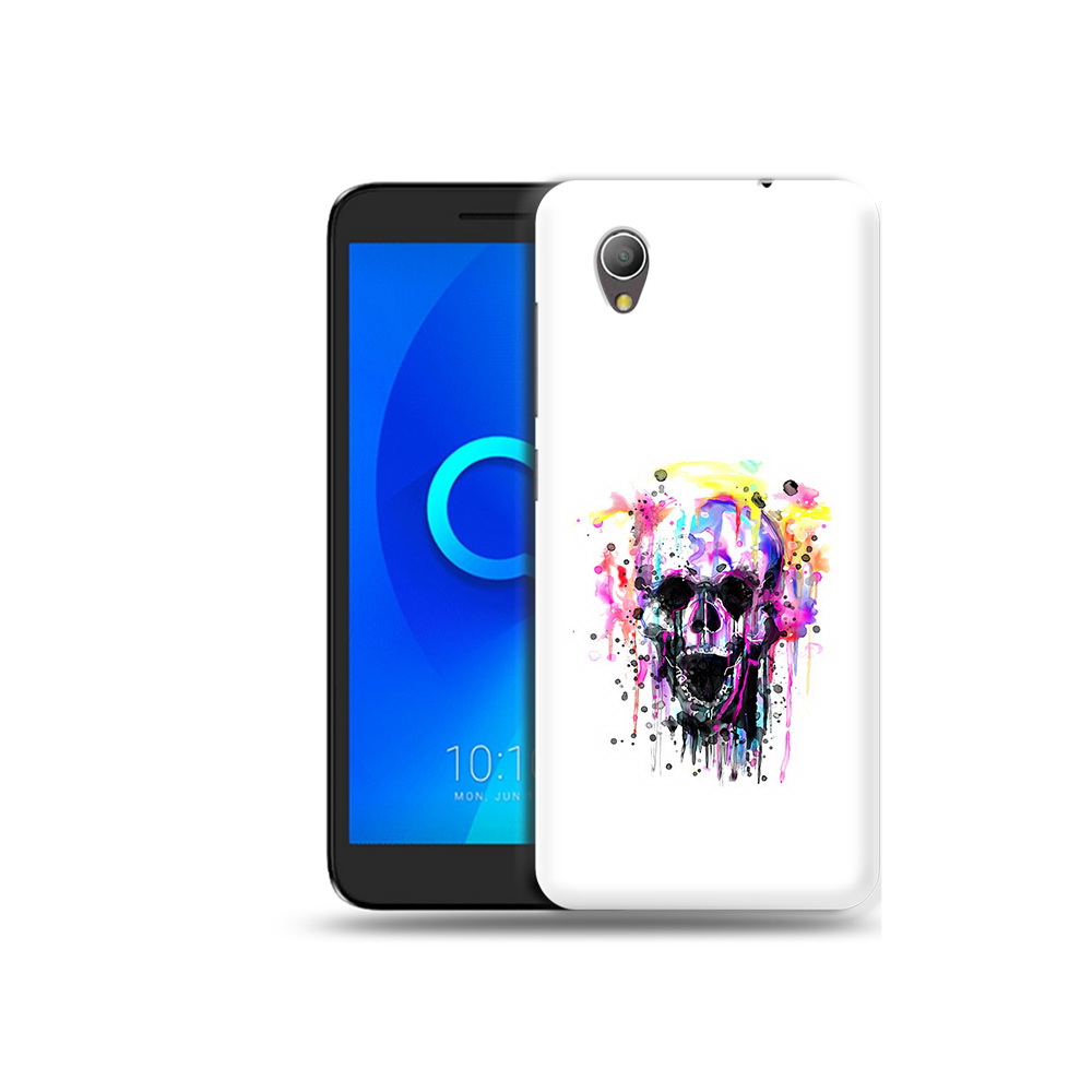 

Чехол MyPads Tocco для Alcatel 1 граффити череп (PT227134.658.298), Прозрачный, Tocco