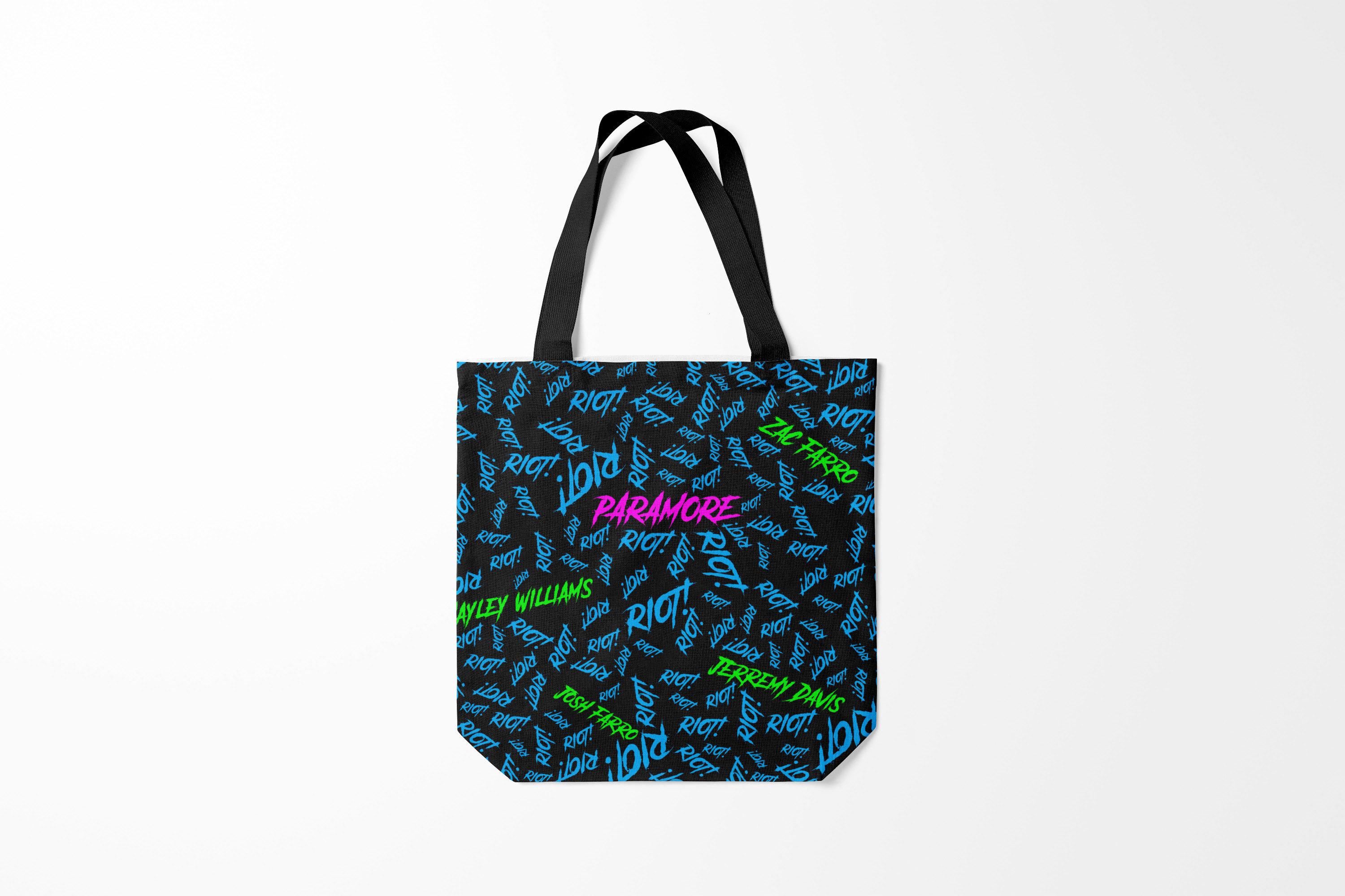 

Сумка шoппер унисекс Burnettie Paramore RIOT, синий; черный, Paramore RIOT