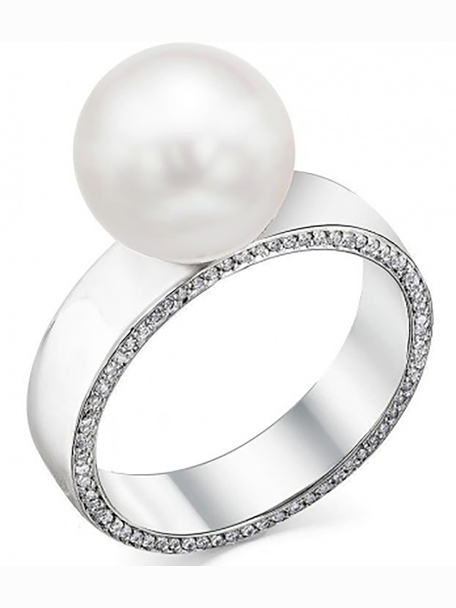 

Кольцо из белого золота с жемчугом и бриллиантами р. 18 Master Brilliant 1-207985-05-28, 1-207985-05-28