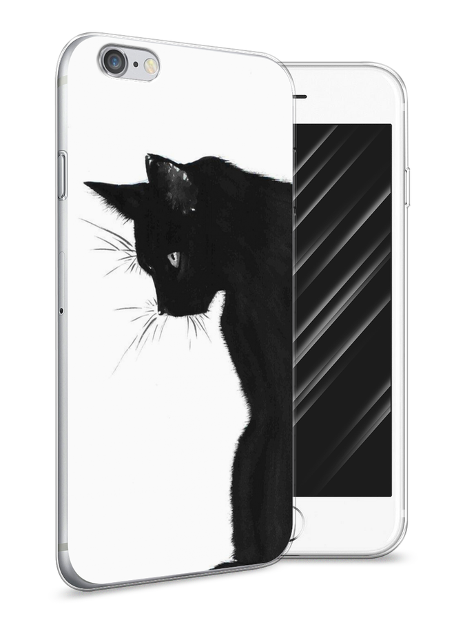 

Чехол Awog на Apple iPhone 6S / Айфон 6S "Black cat", Разноцветный, 0104S50-1