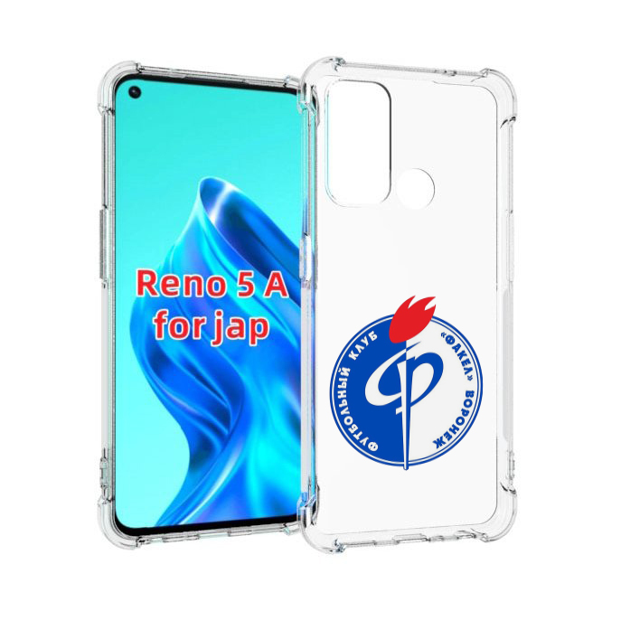 

Чехол MyPads фк факел воронеж мужской для Oppo Reno 5A, Прозрачный, Tocco