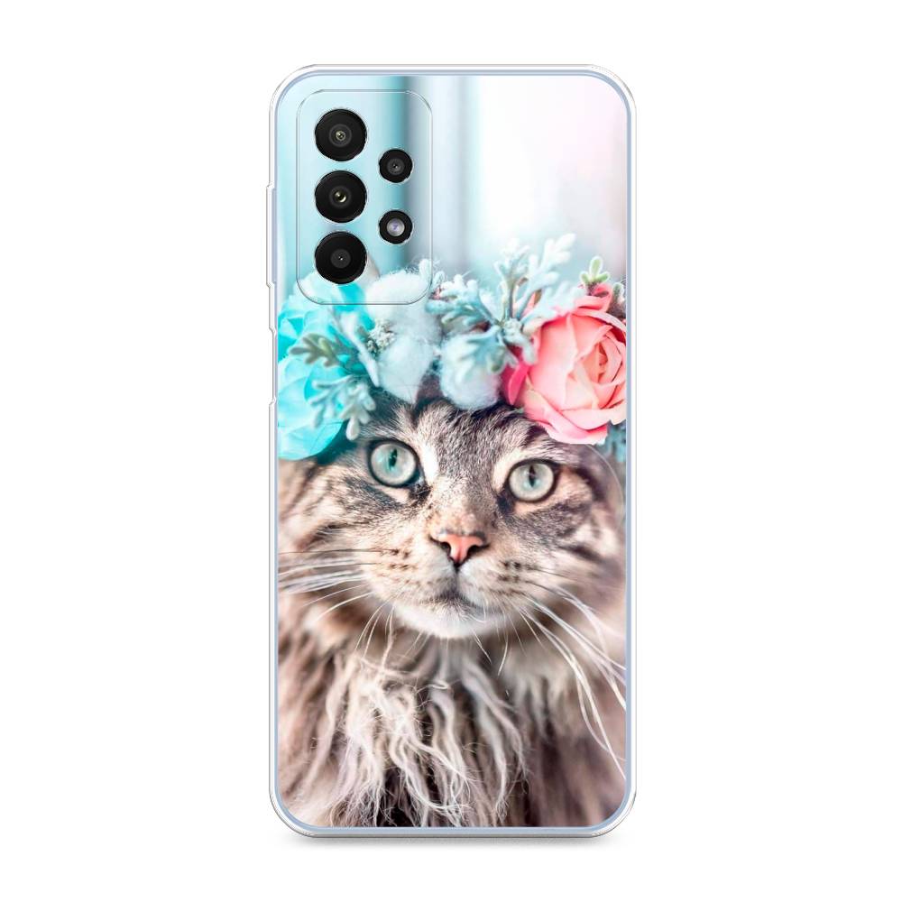 

Чехол Awog на Samsung Galaxy A23 / Самсунг A23 "Кот в венке", Разноцветный, 2105050-2