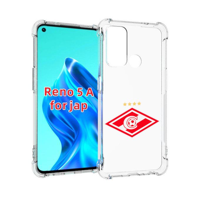

Чехол MyPads фк спартак 1 для Oppo Reno 5A, Прозрачный, Tocco