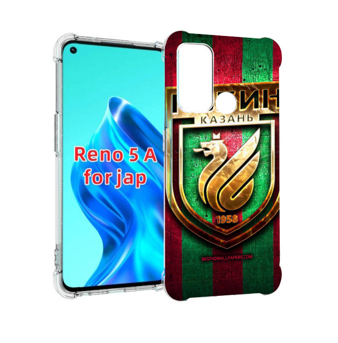 

Чехол MyPads фк рубин казань для Oppo Reno 5A, Прозрачный, Tocco