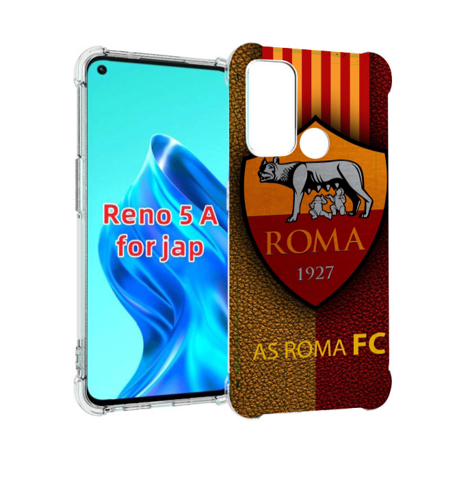 

Чехол MyPads фк рома для Oppo Reno 5A, Прозрачный, Tocco