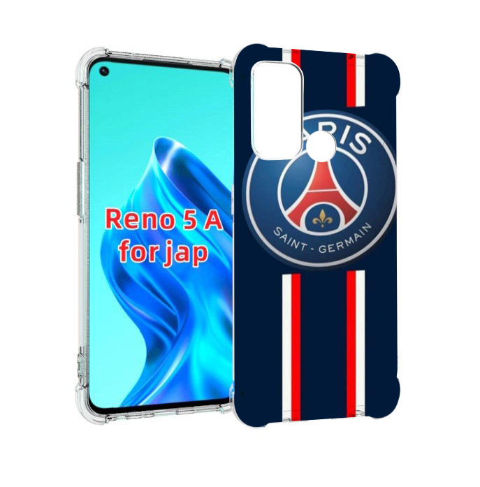 

Чехол MyPads фк псж для Oppo Reno 5A, Прозрачный, Tocco