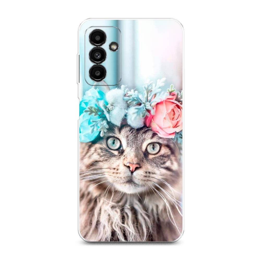 

Чехол Awog на Samsung Galaxy A04s / Самсунг A04s "Кот в венке", Разноцветный, 2106450-2