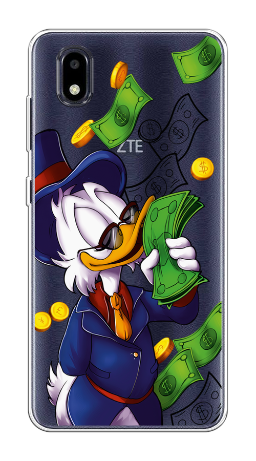 

Чехол на ZTE Blade A3 (2020) "Scrooge McDuck with Money", Синий;зеленый;белый, 133650-6