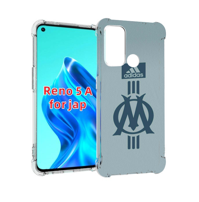 

Чехол MyPads фк марсель для Oppo Reno 5A, Прозрачный, Tocco