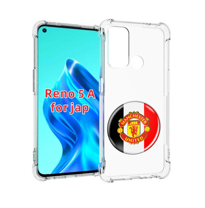 

Чехол MyPads фк манчестер юнаитед мужской для Oppo Reno 5A, Прозрачный, Tocco