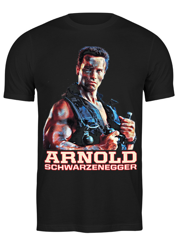 

Футболка мужская Printio Arnold schwarzenegger черная S, Черный, Arnold schwarzenegger