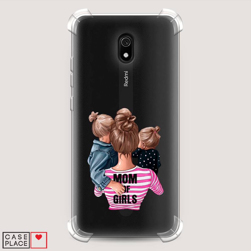 фото Противоударный силиконовый чехол "mom of girls" на xiaomi redmi 8a awog