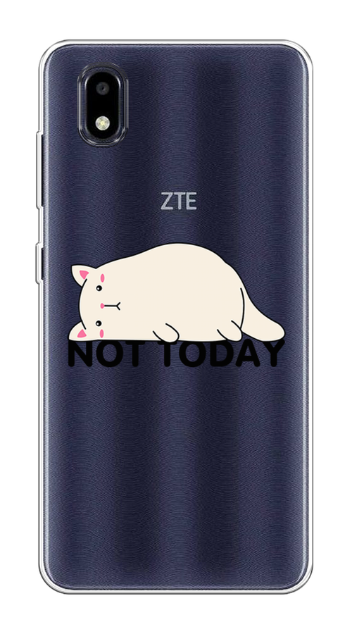 

Чехол на ZTE Blade A3 (2020) "Cat not today", Белый;розовый;черный, 133650-1