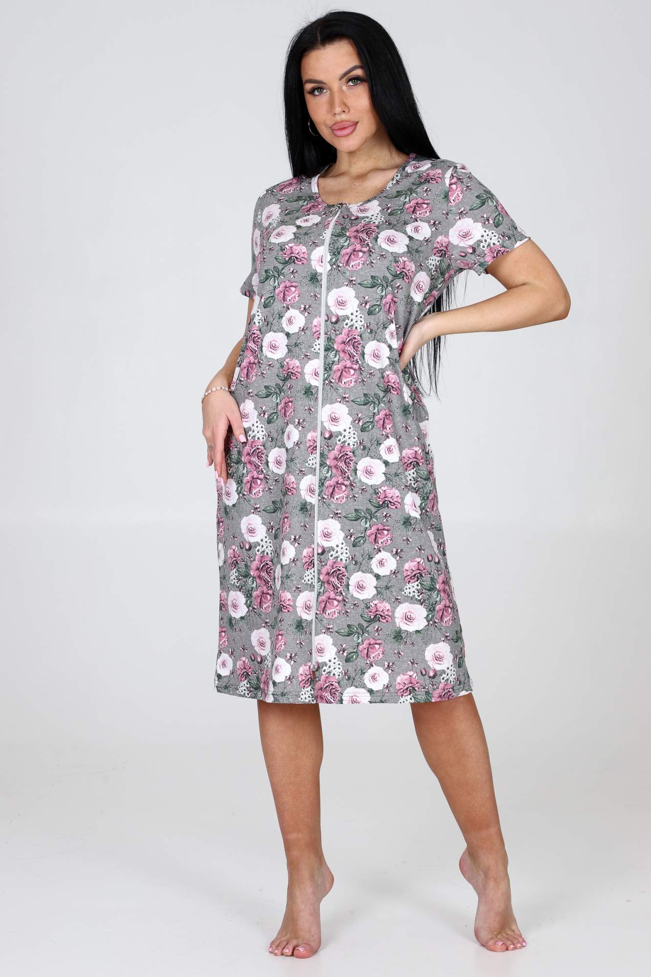 

Халат женский Home Style 2307-Х серый 50 RU, 2307-Х