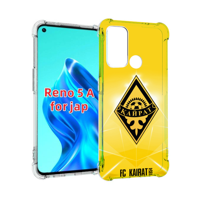 

Чехол MyPads фк каират алматы для Oppo Reno 5A, Прозрачный, Tocco